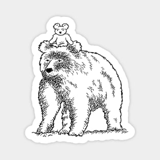 Teddy and the Bear Sticker